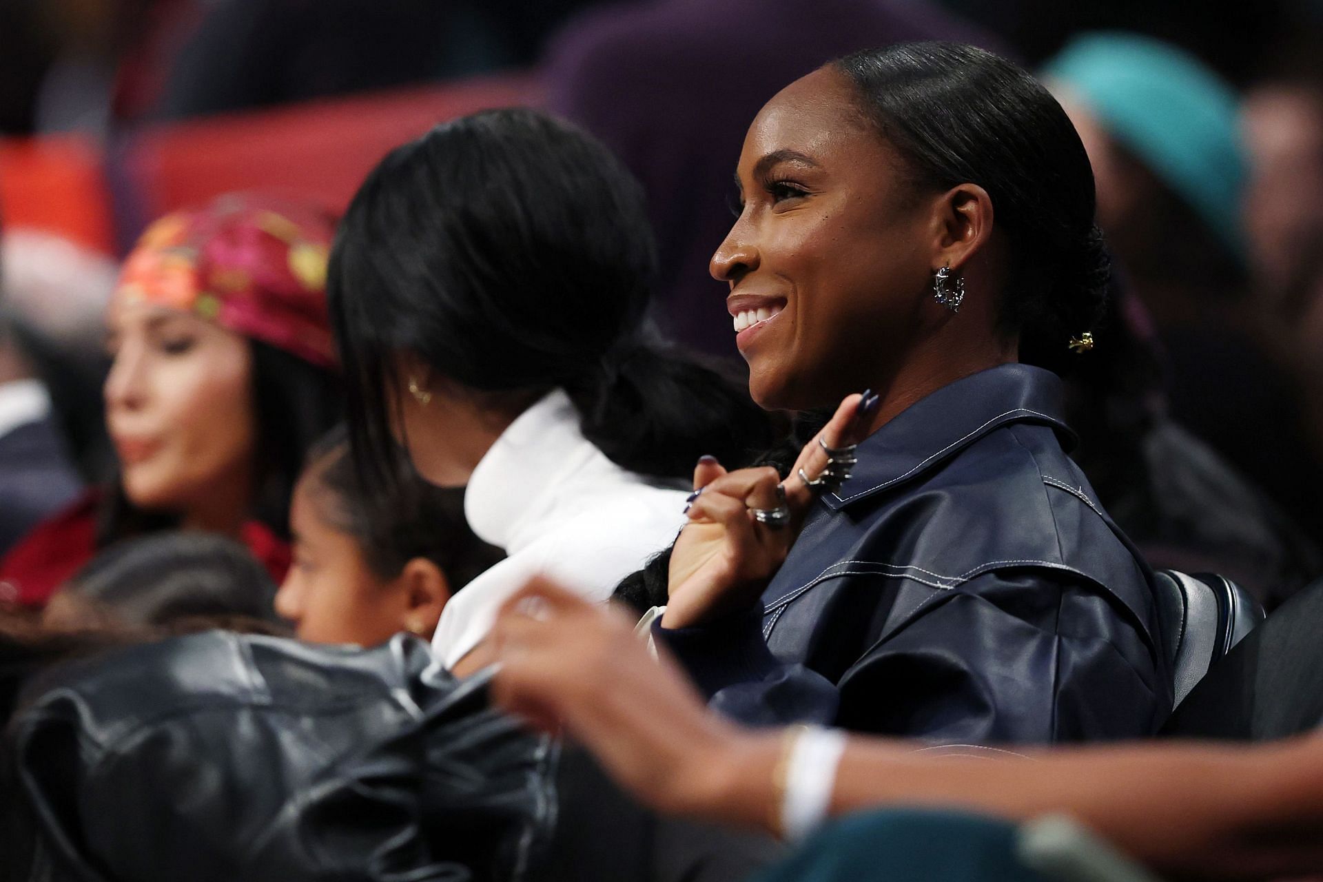 Coco Gauff at the Chicago Sky v New York Liberty WNBA game - Source: Getty